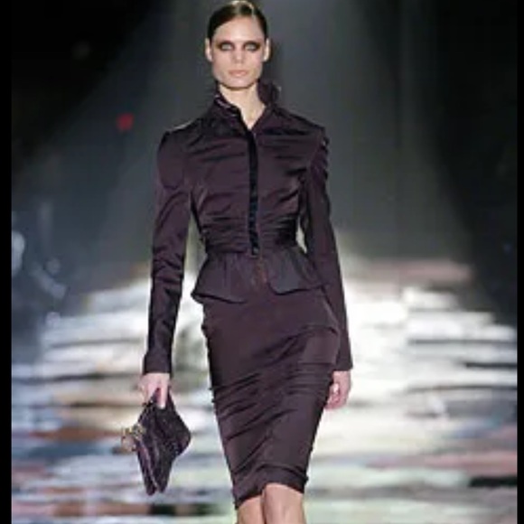 ⚡️SOLD⚡️Tom Ford for Gucci Runway Velvet Trim Blazer - Picture 2 of 15